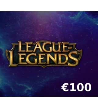 League of Legends 100 EUR Prepaid RP Card Key EUROPE